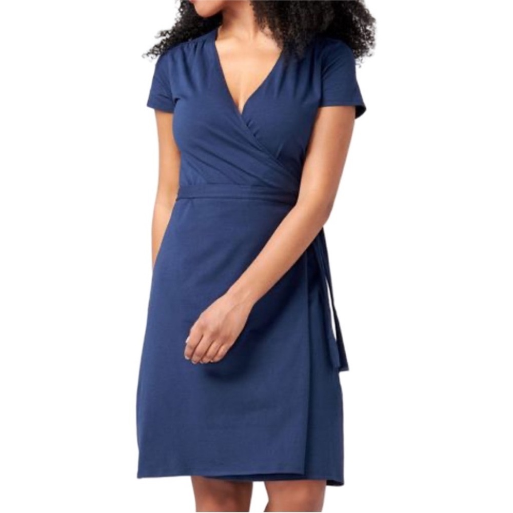 Pact Organic Cotton Wrap Dress